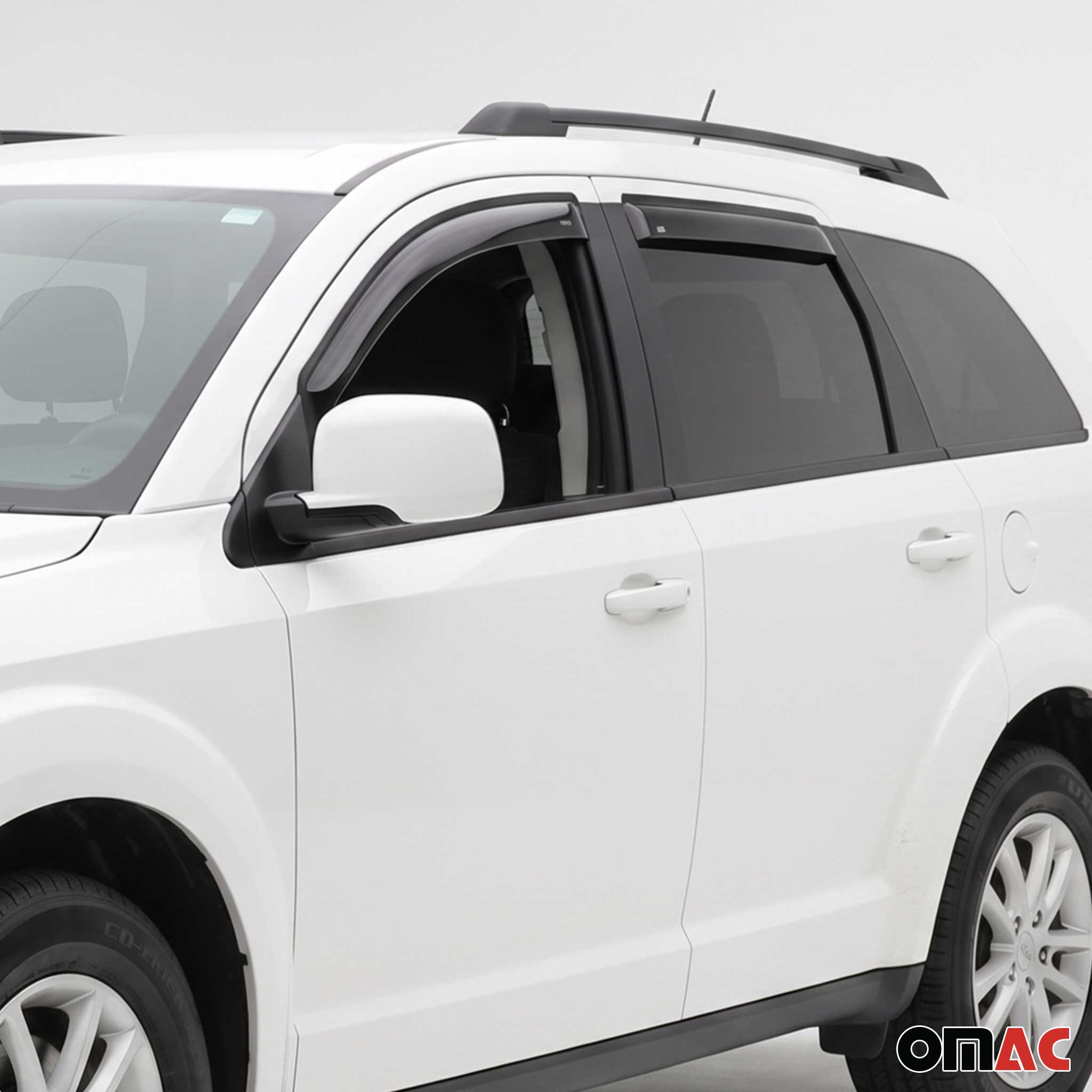 2009-2020 Dodge Journey Window Visor Vent Rain Deflector 4Pcs Smoke