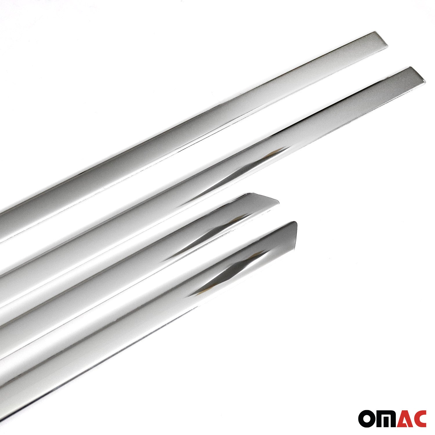 2016-2022 Honda HR-V Side Door Molding Trim Skirt Garnish Stainless Steel Silver 4 Pcs