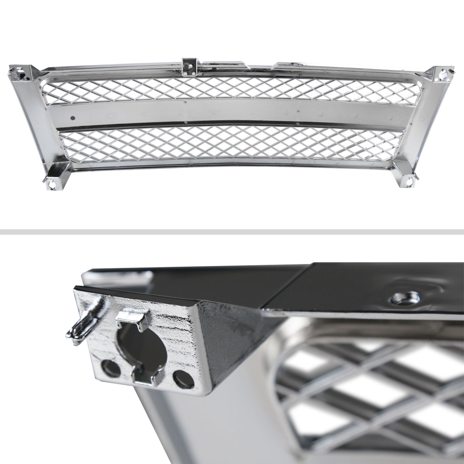 1999-2002 Chevrolet Silverado Chrome ABS V2 Honeycomb Mesh Grille