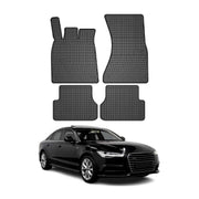 2012-2018 Audi A6 S6 C7 Floor Mats Liners Full Set All Weather Rubber Black