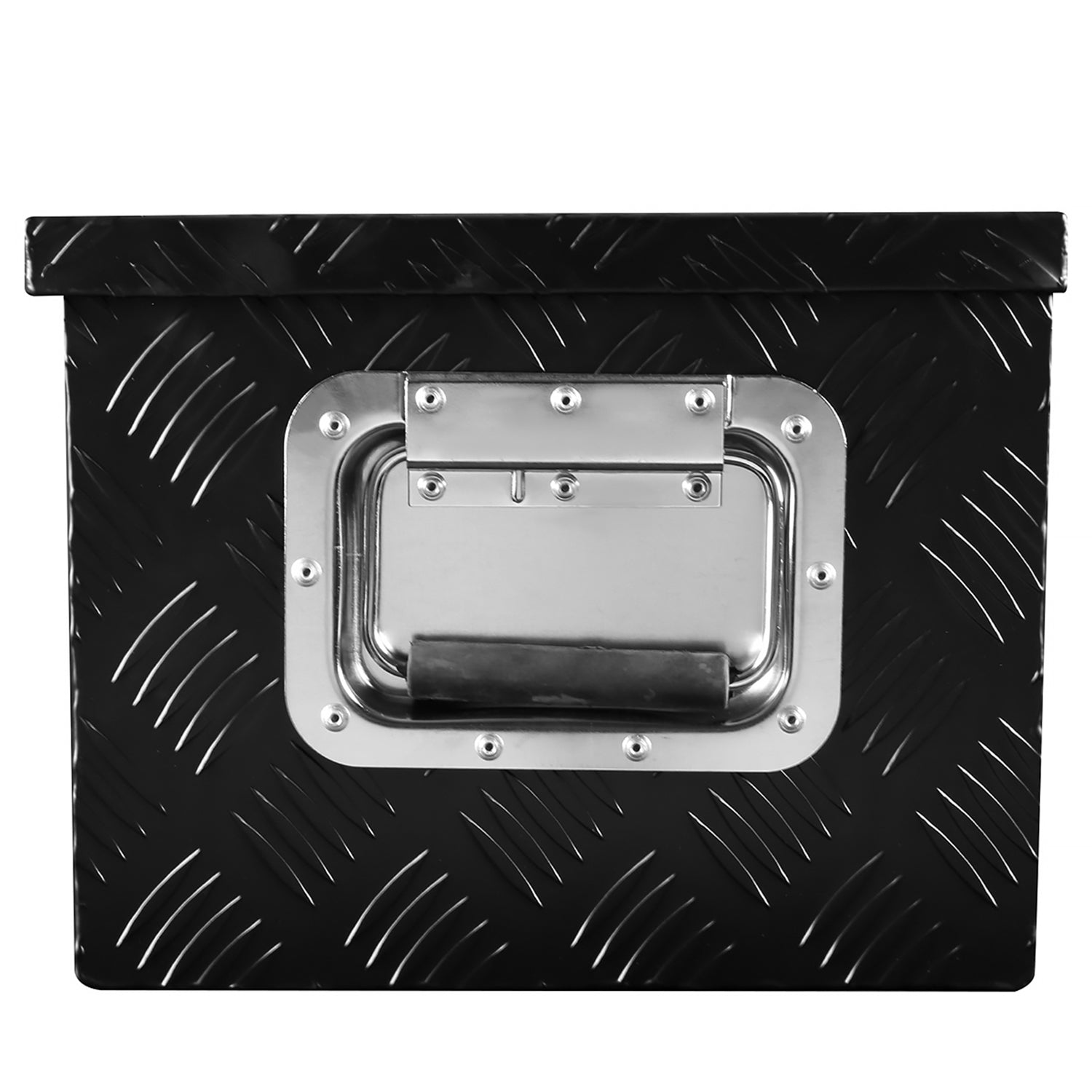 Universal 30" Heavy Duty Black Alu Truck Tool Box w/ Side Handles Lock & Keys