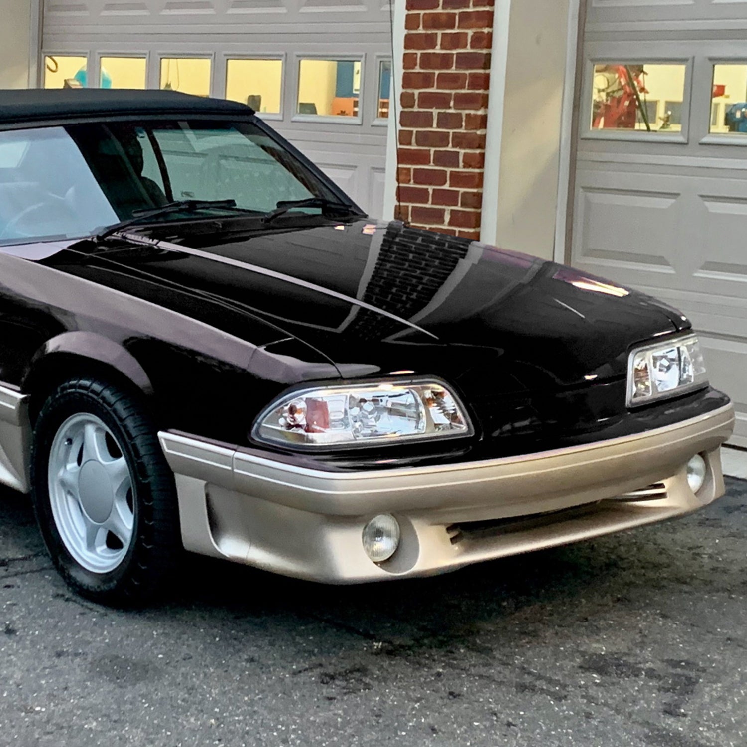 1987-1993 Ford Mustang Crystal Headlights Chrome Housing/Clear Lens