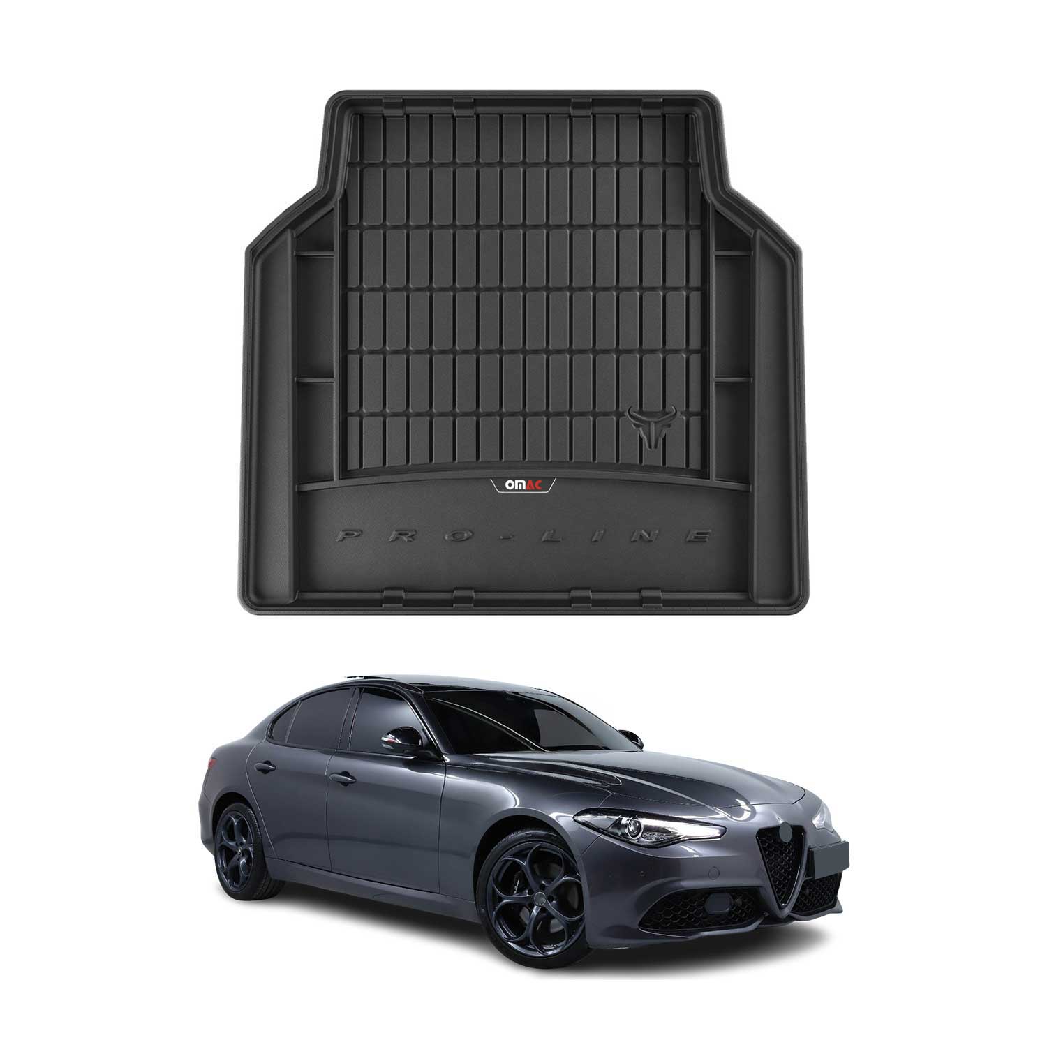2017-2025 Alfa Romeo Giulia Premium Cargo Liner Trunk Mat All Weather Heavy Duty