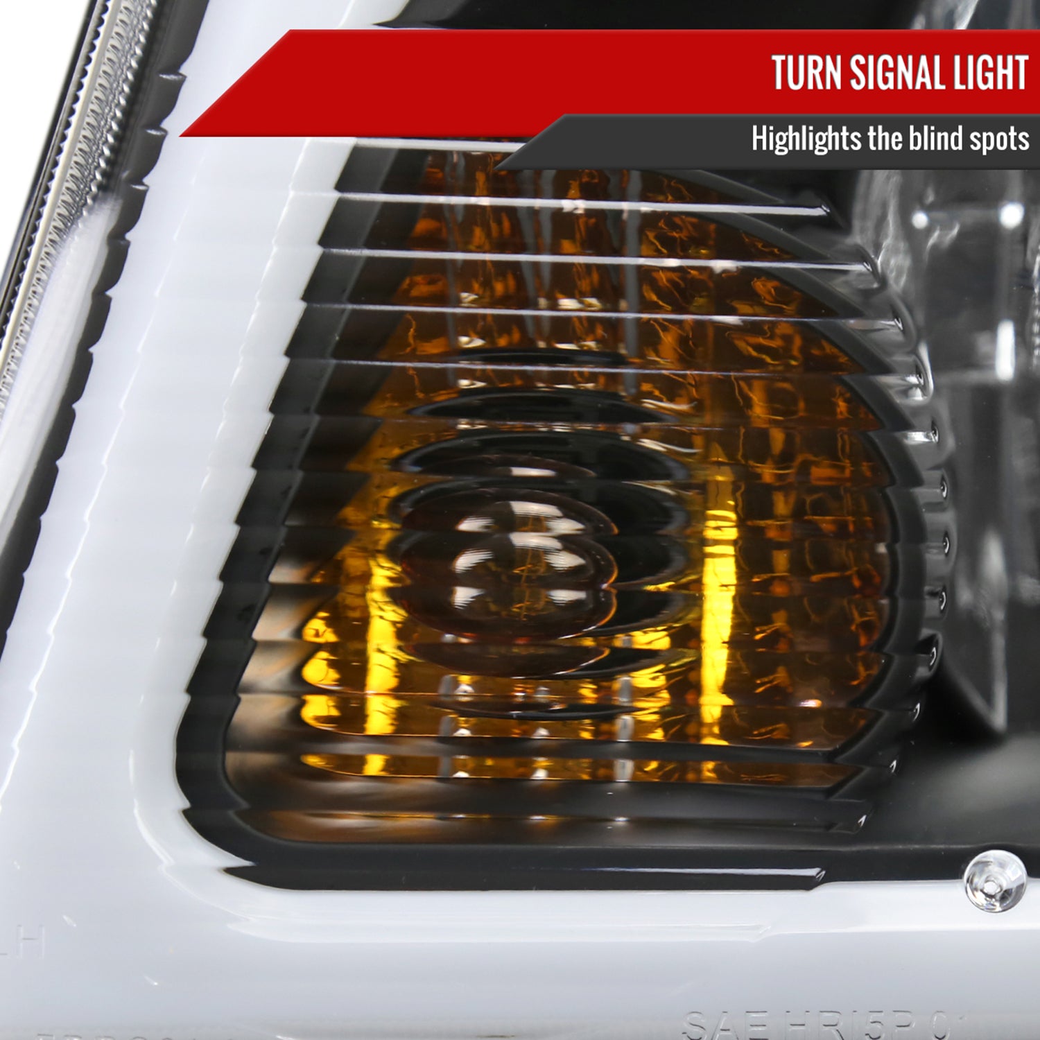 2001-2011 Ford Ranger LED Bar Factory Headlights Amber Corner Lamp Matt Black