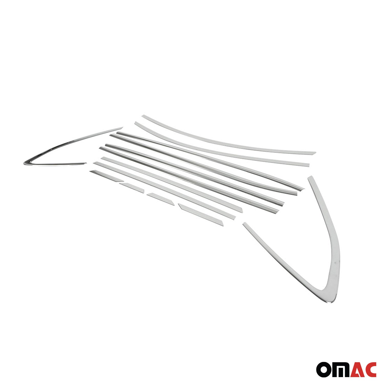 2016-2021 Hyundai Tucson Window Molding Trim Streamer Stainless Steel Silver 14 Pcs