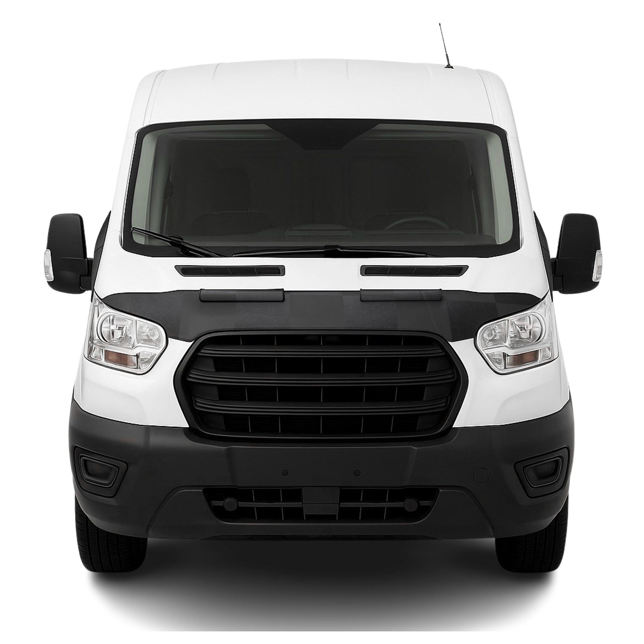 2015-2026 Ford Transit Car Bonnet Mask Hood Bra Black Chequered 1 Pc