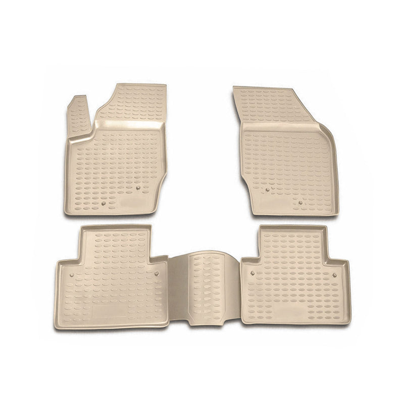 2003-2014 Volvo XC90 Floor Mats Liners Full Set All Weather 5 Seats Beige