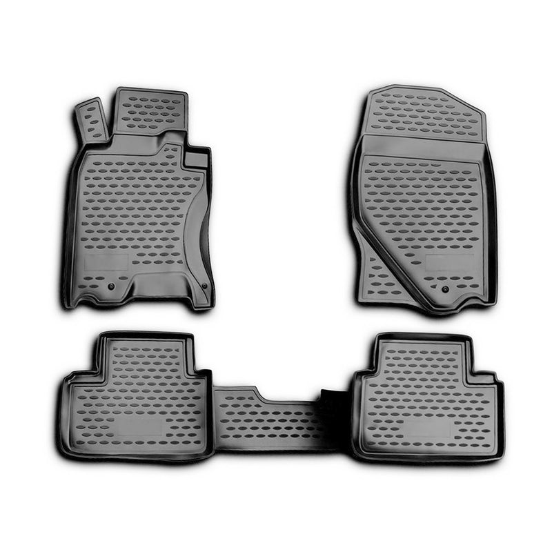 2009-2013 Infiniti G37X Floor Mats Liners Full Set All Weather Black