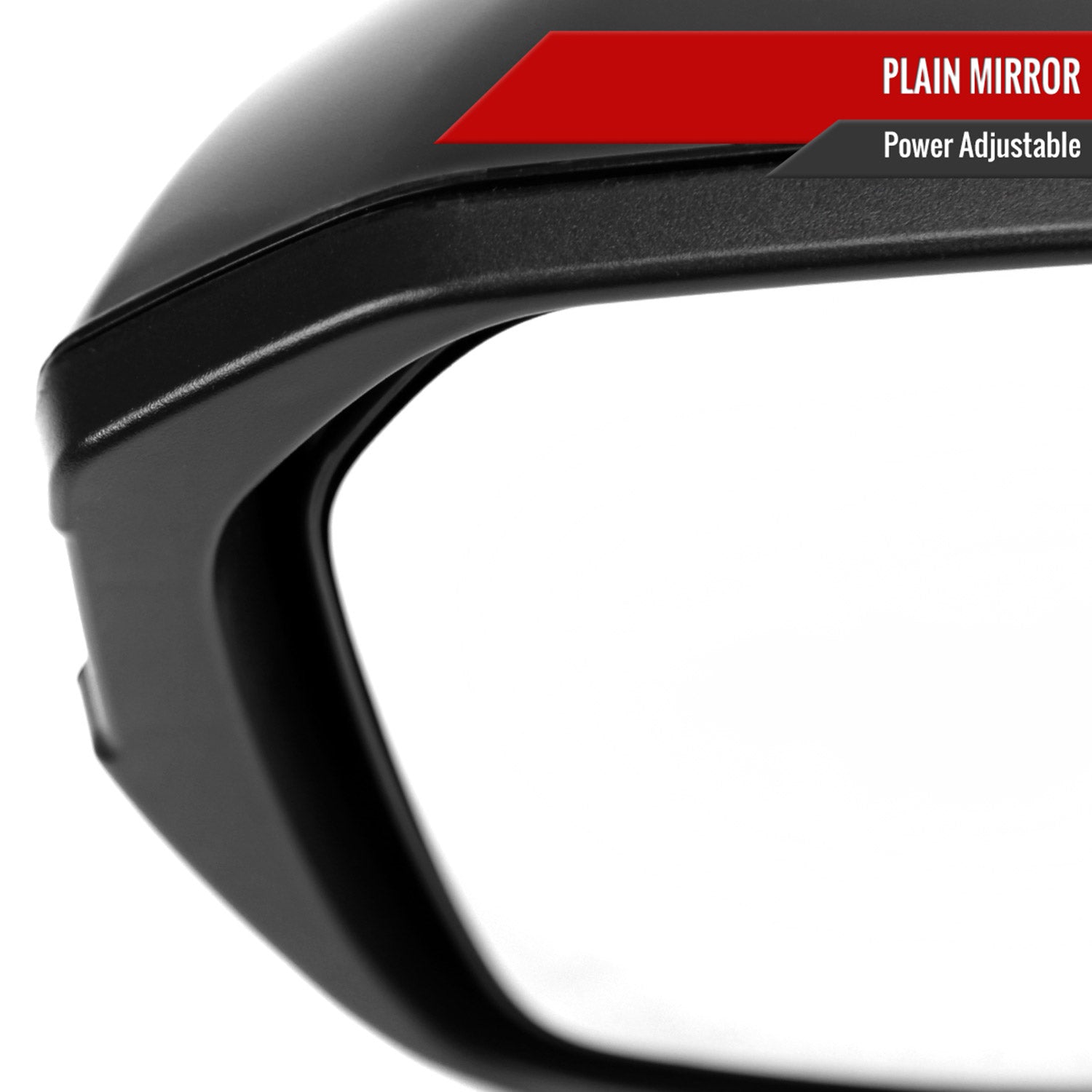 2016-2020 Honda Civic Driver/Left 3-Pin Glossy Black Adjustable Side Mirror