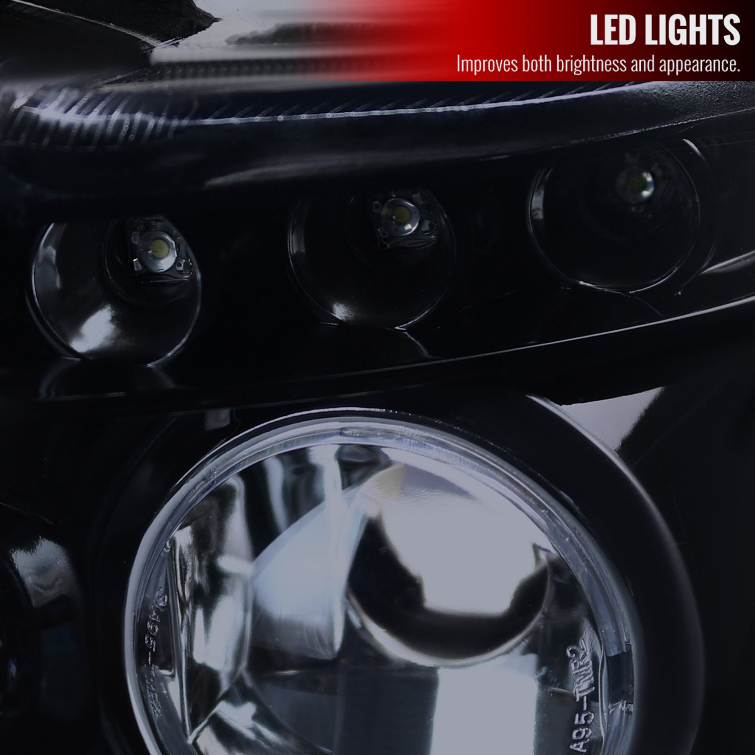 2001-2003 BMW E53 X5 Dual Halo Projector Headlights Glossy Black/Smoke Lens