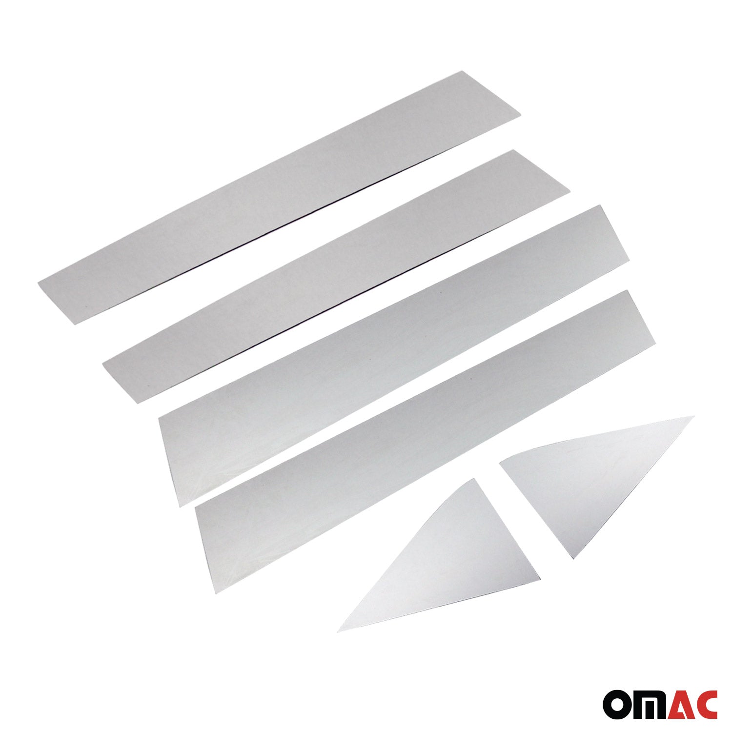 2018-2022 Ford EcoSport Window Pillar Posts Door Trim Cover Stainless Steel Silver 6x