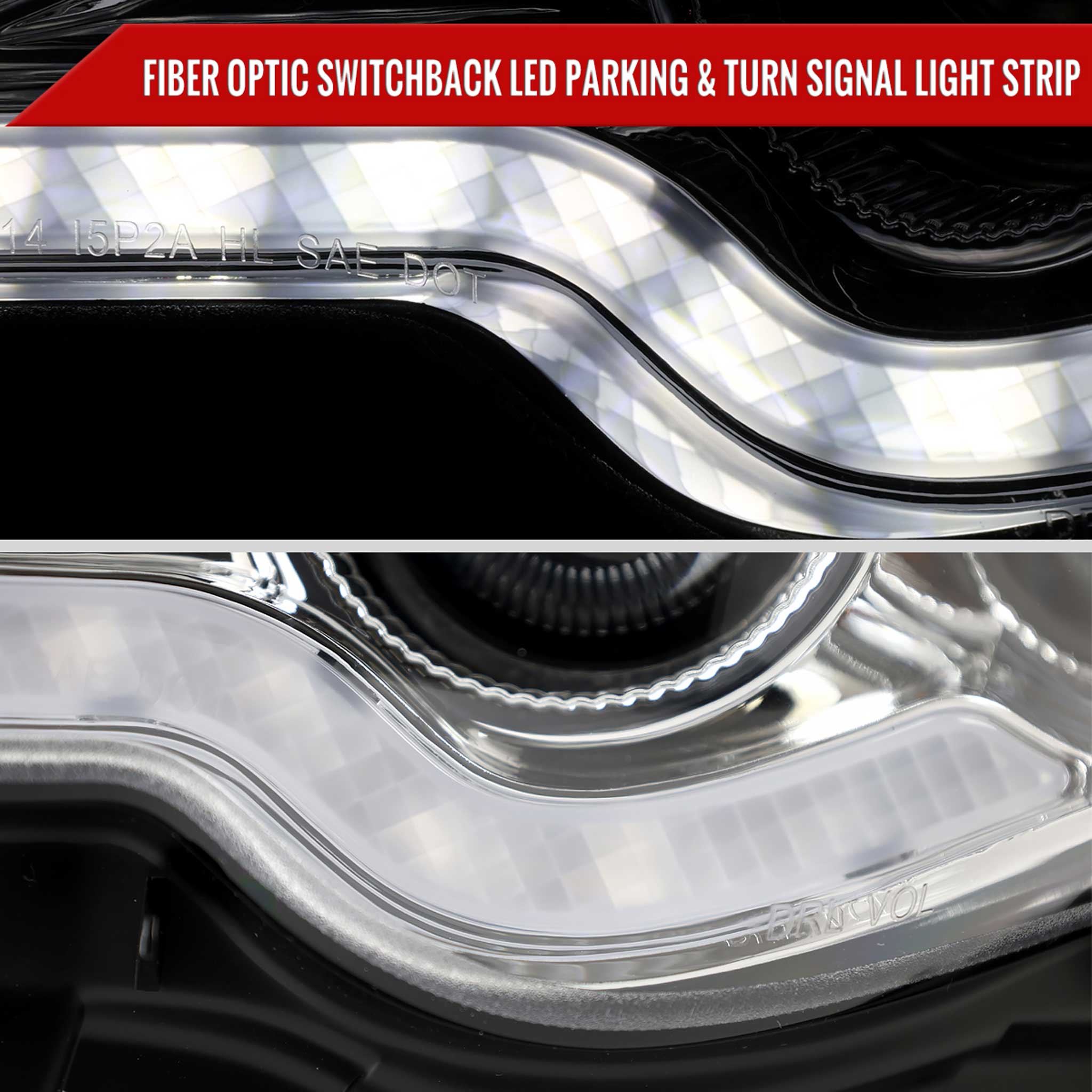 For Lexus IS250 IS350 2014-2016 Full LED Project healight Chrome Housing Clear lens