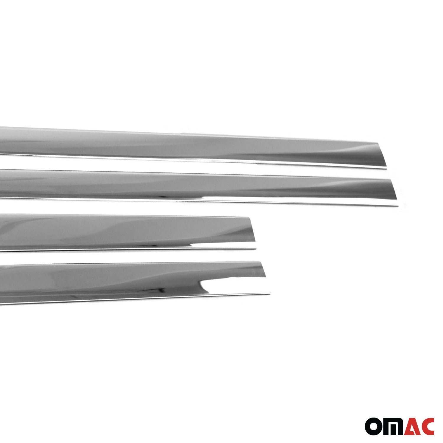 2006-2017 Jeep Compass Side Door Molding Trim Skirt Garnish Stainless Steel 4 Pcs