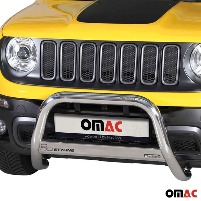 Bull Bar Push Front Bumper Grille for Jeep Renegade Trailhawk 2015-2018 Silver