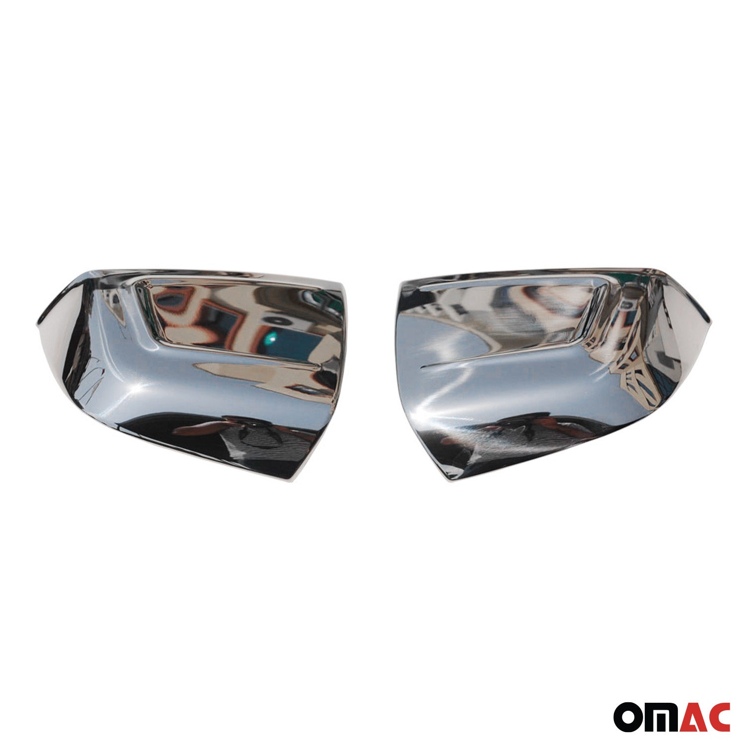 2015-2022 RAM ProMaster City Side Mirror Cover Caps Stainless Steel Silver 2 Pcs