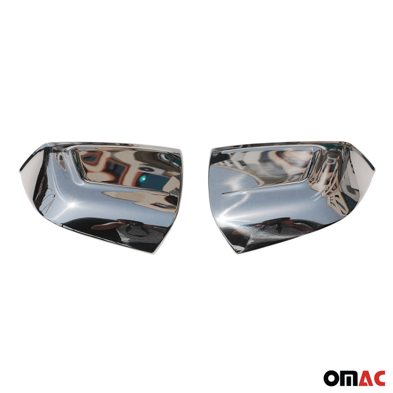 2015-2022 RAM ProMaster City Side Mirror Cover Caps Steel Silver 2 Pcs