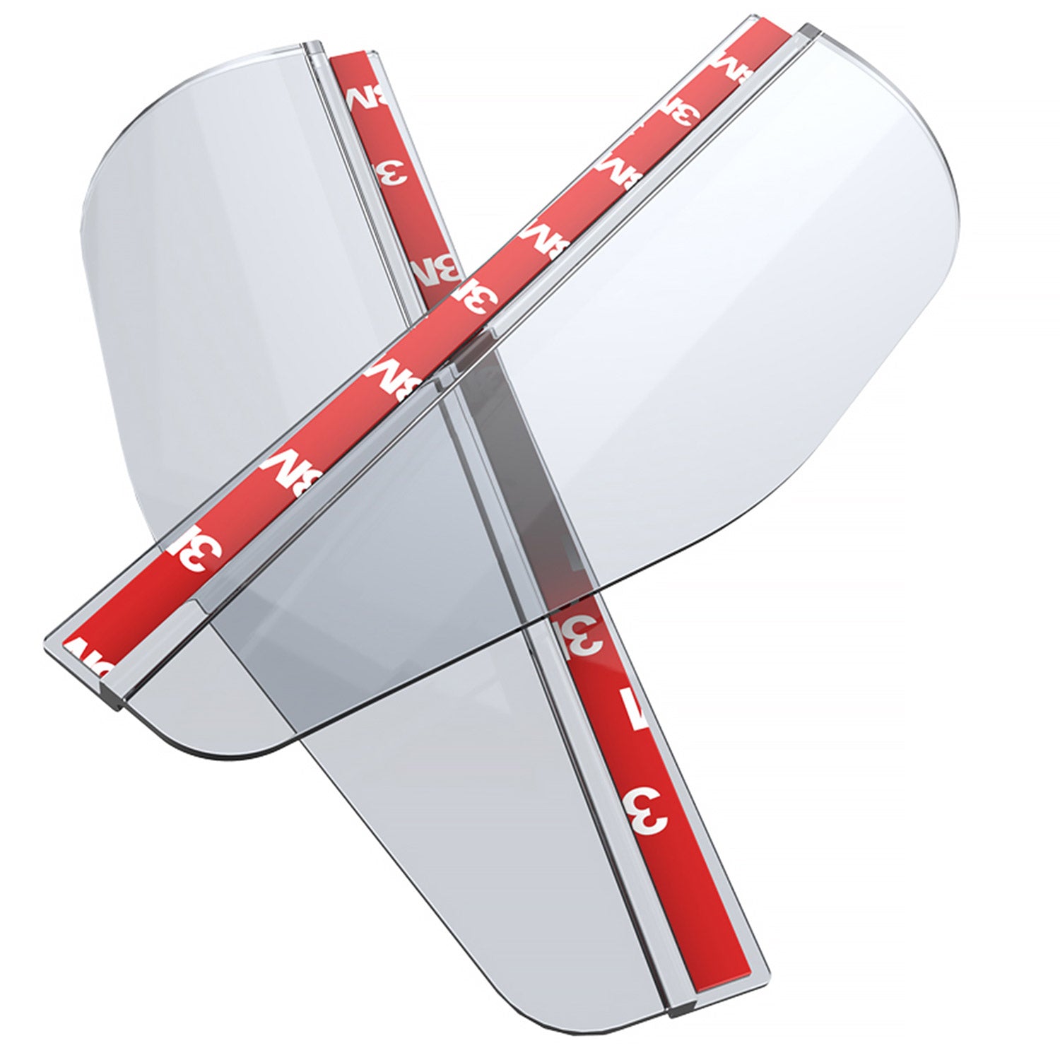 Universal Clear PVC Plastic Car Rear View Side Mirror Rain Board Eyebrow 2Pcs