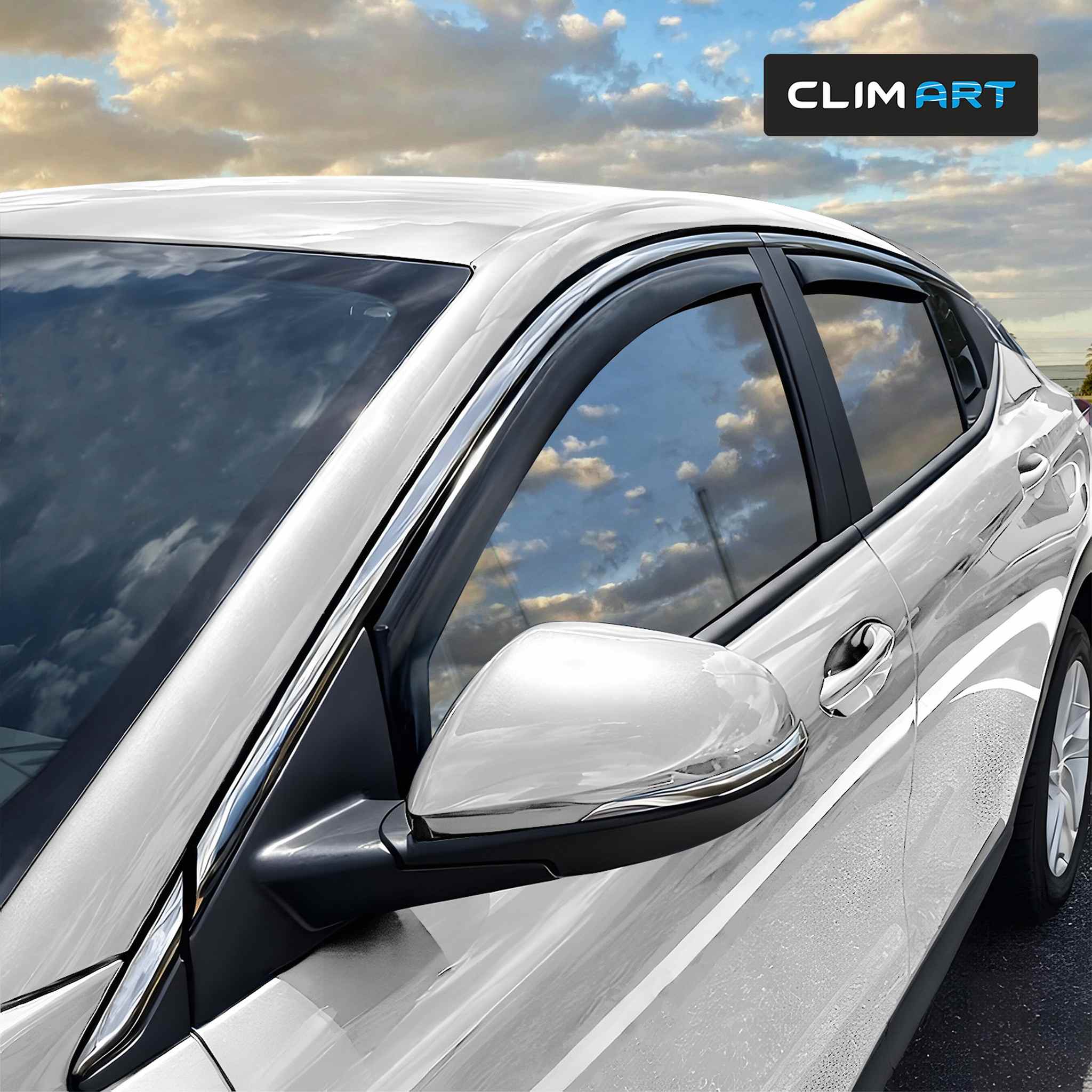 Clim Art Wind Deflectors for Buick Envista 2024-2026 In-channel Dark Smoke 4Pcs