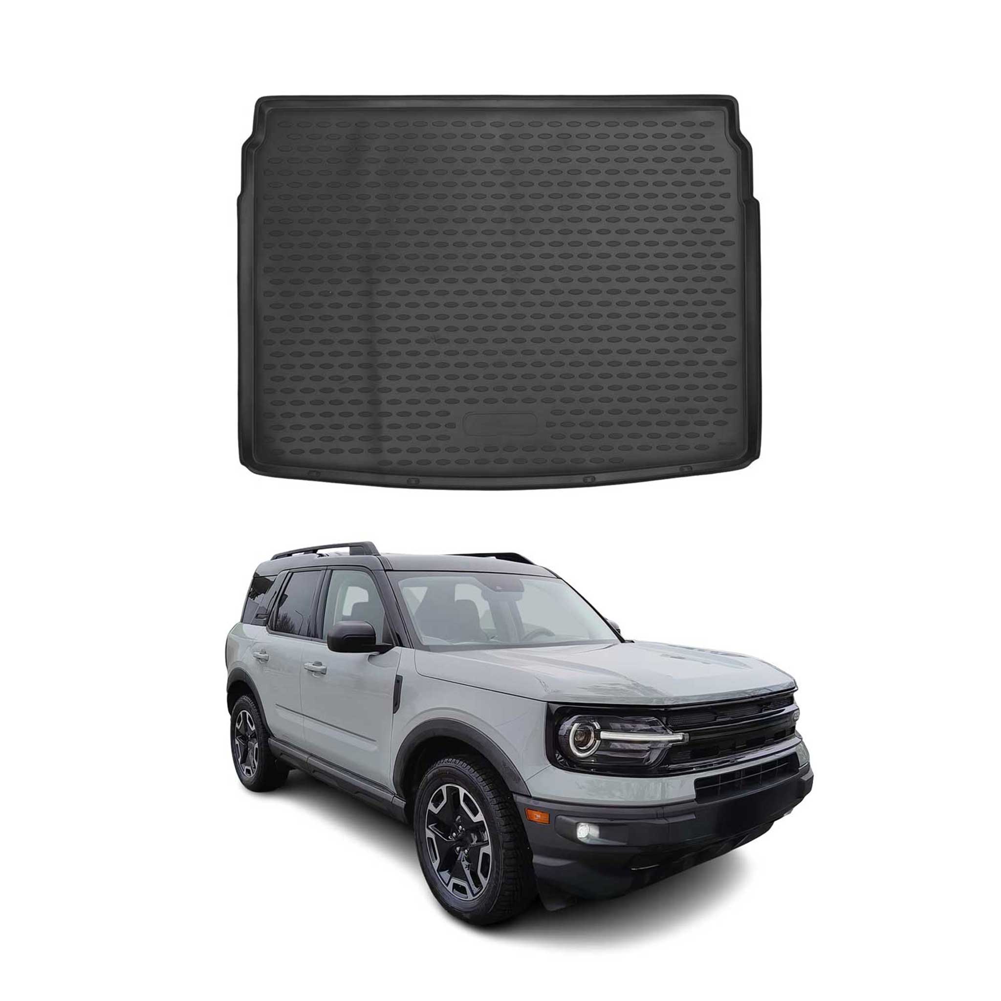 2021-2024 Ford Bronco Sport Cargo Liner Trunk Mat All Weather Full Size Spare Wheel Black