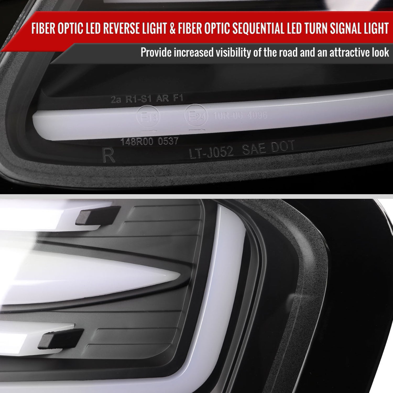 1997-2004 Porche Boxster 986 LED Sequential Tail Lights Matte Black/Clear Lens