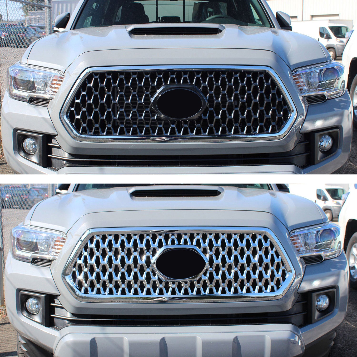 2016-2019 Toyota Tacoma Grille 4.gen Pre-FL Overlay Chrome 1Pcs ABS Plastic