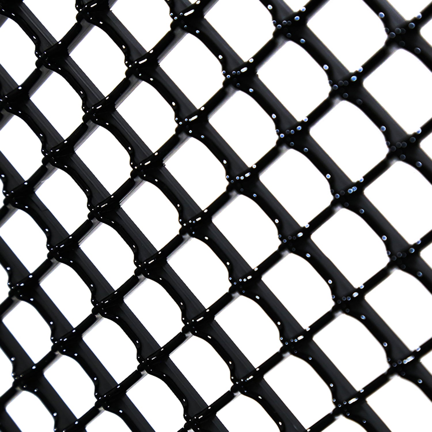 1999-2004 Ford F-250/F-350/Excursion Glossy Black ABS Mesh Grille