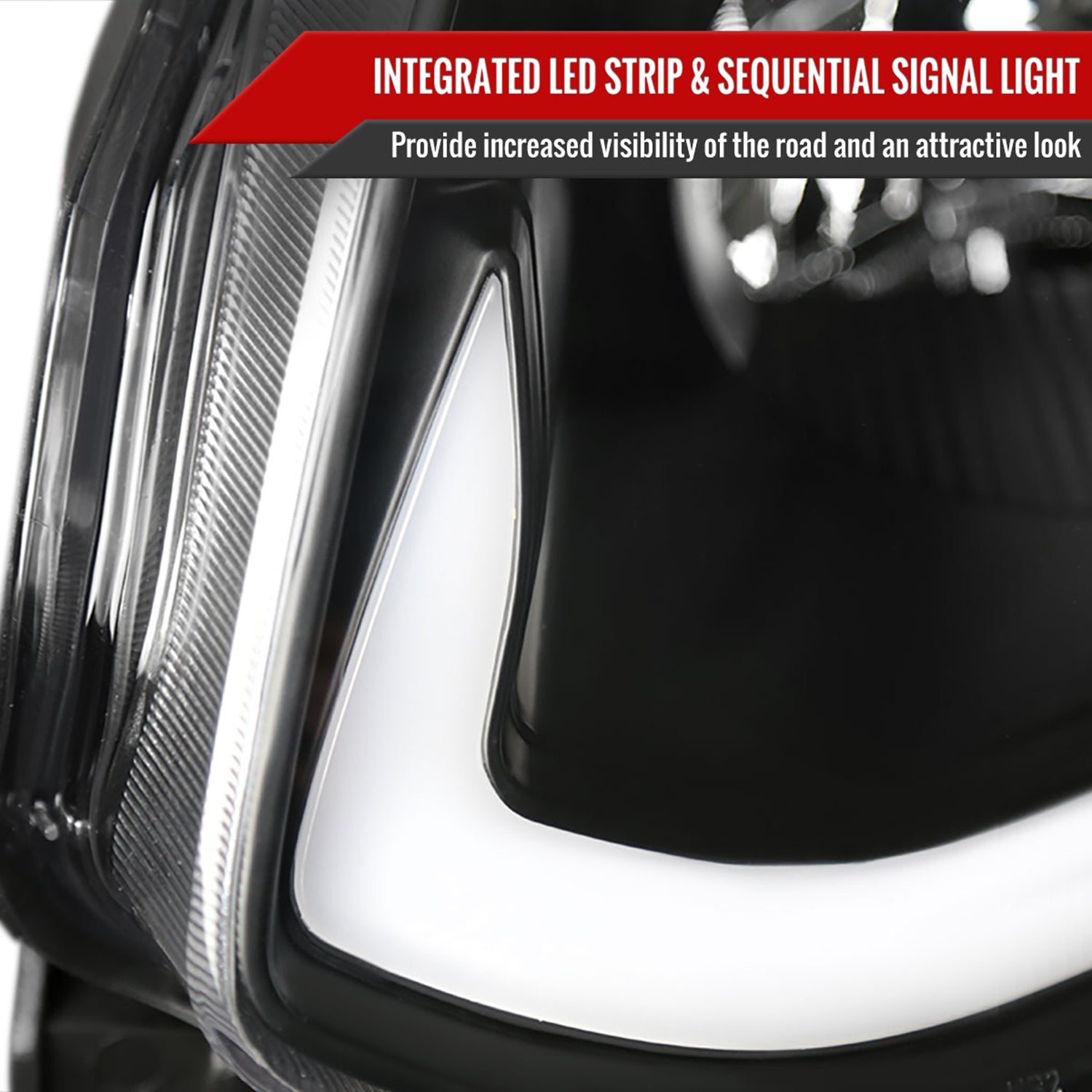 2003-2007 Infiniti G35 Coupe LED Bar Projector Headlights Turn Signals Black