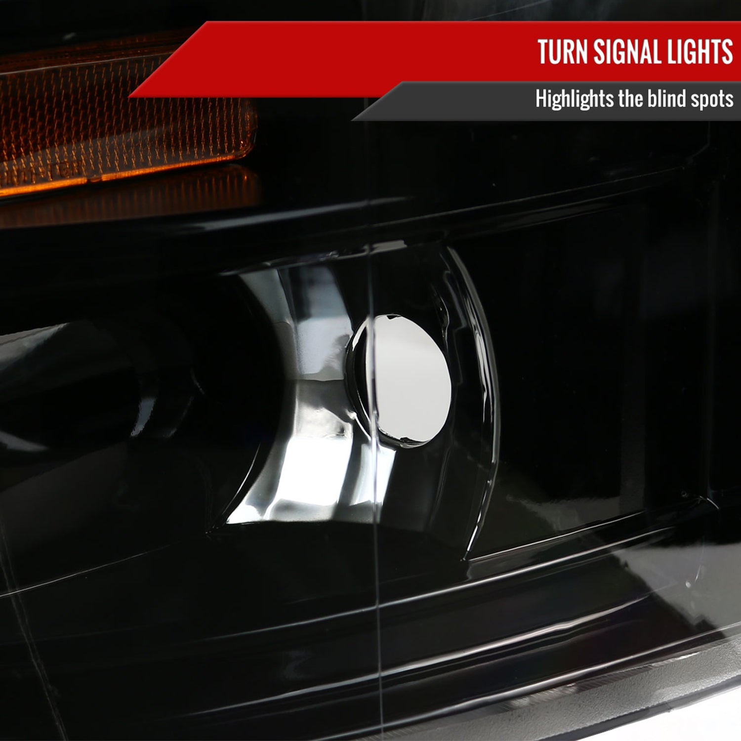 2007-2013 Chevy Silverado 1500 2500HD 3500HD Dual Halo Headlights Jet Black