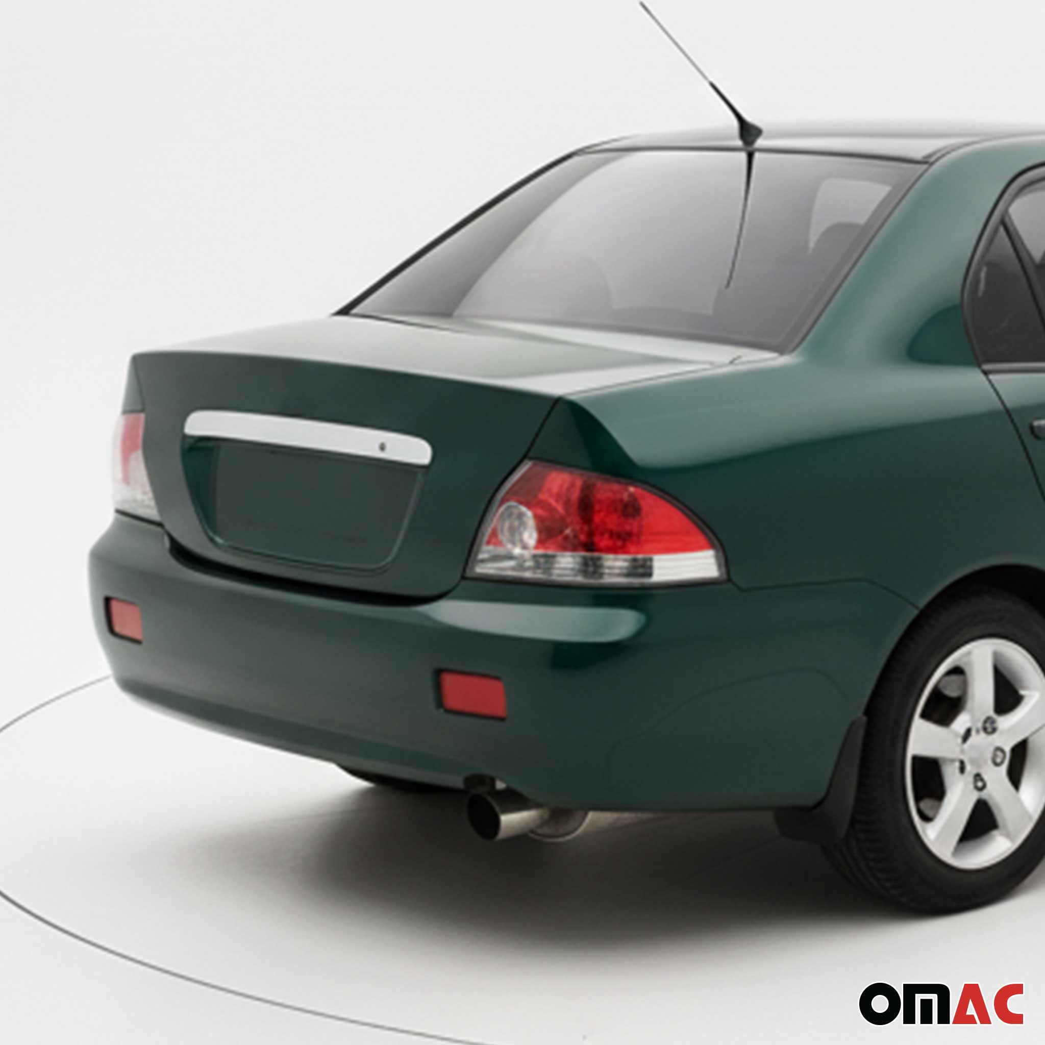 2004-2006 Mitsubishi Lancer VII Rear Trunk Molding Trim Stainless Steel Silver 1Pc