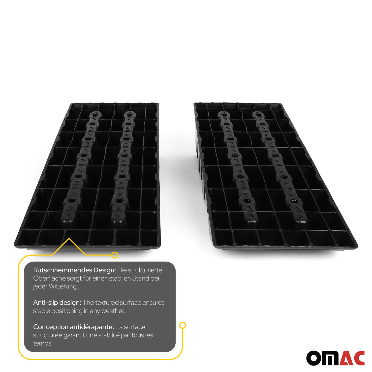 Car Ramps Pack 4 Pcs 6000 Pounds Load Capacity Black Compact Lightweight Design for RV Trailer Camper Oil Changes Inspections