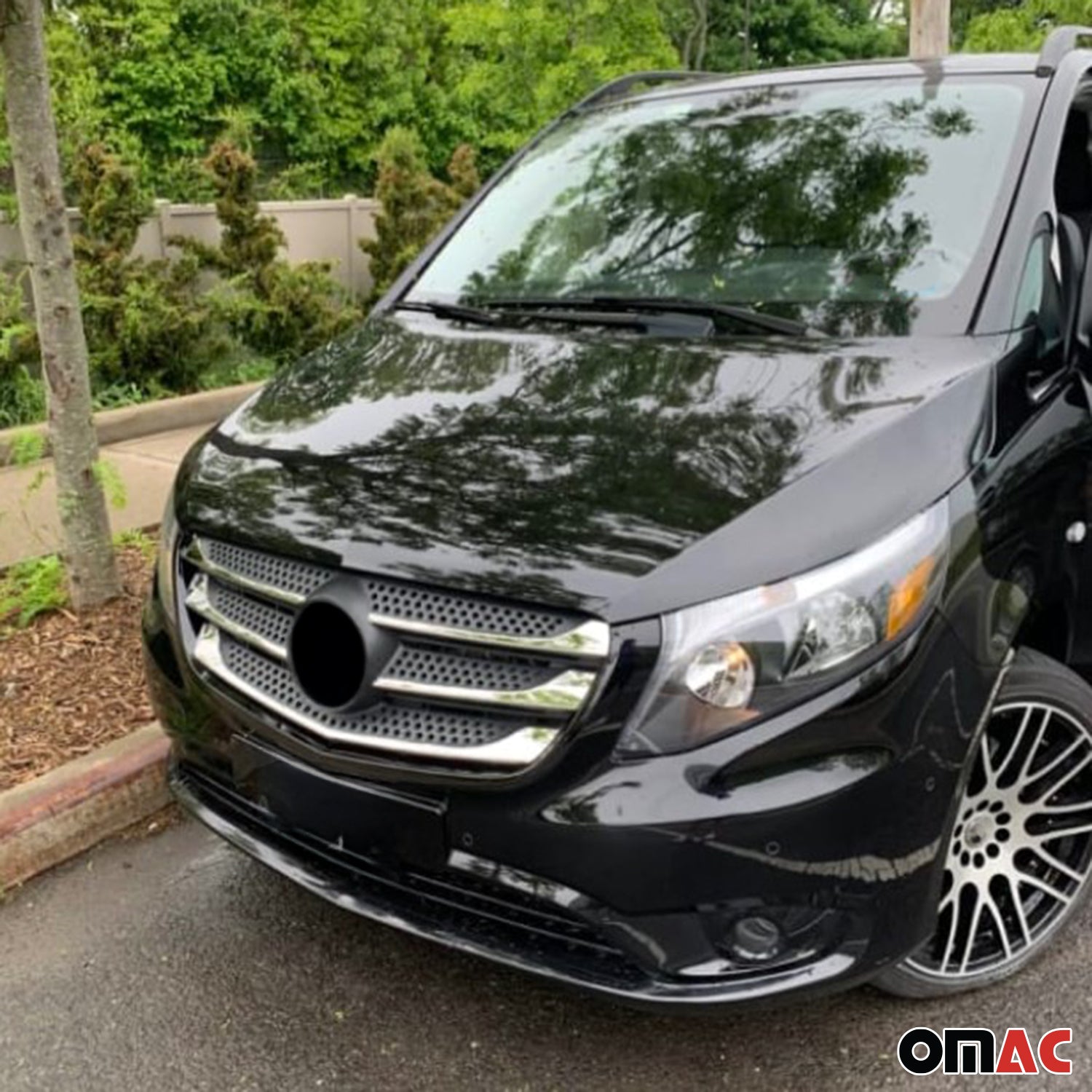 2016-2020 Mercedes Metris Front Bumper Grill Trim Molding Stainless Steel 5x