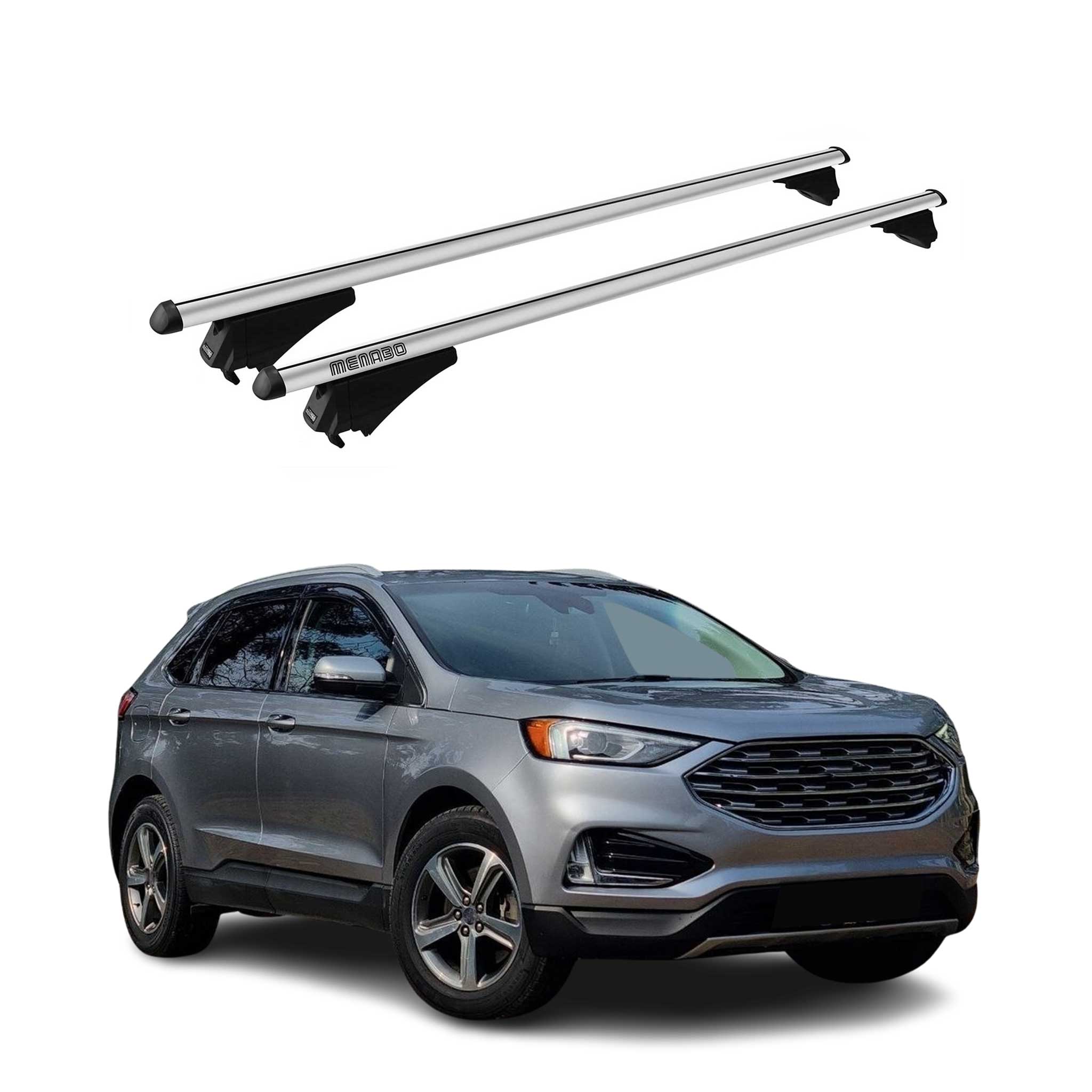 2015-2024 Ford Edge Roof Rack Cross Bars Silver