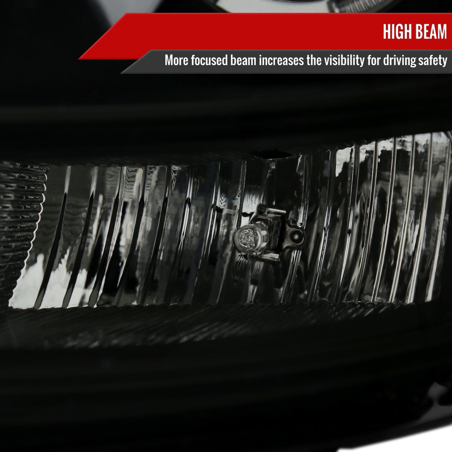 2003-2007 Cadillac CTS Halo LED Turn Signal Projector Headlights Smoke