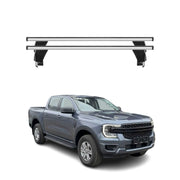 Top Roof Racks Cross Bars for Ford Ranger T6 II P703 2024-2025 Alu Gray 2x