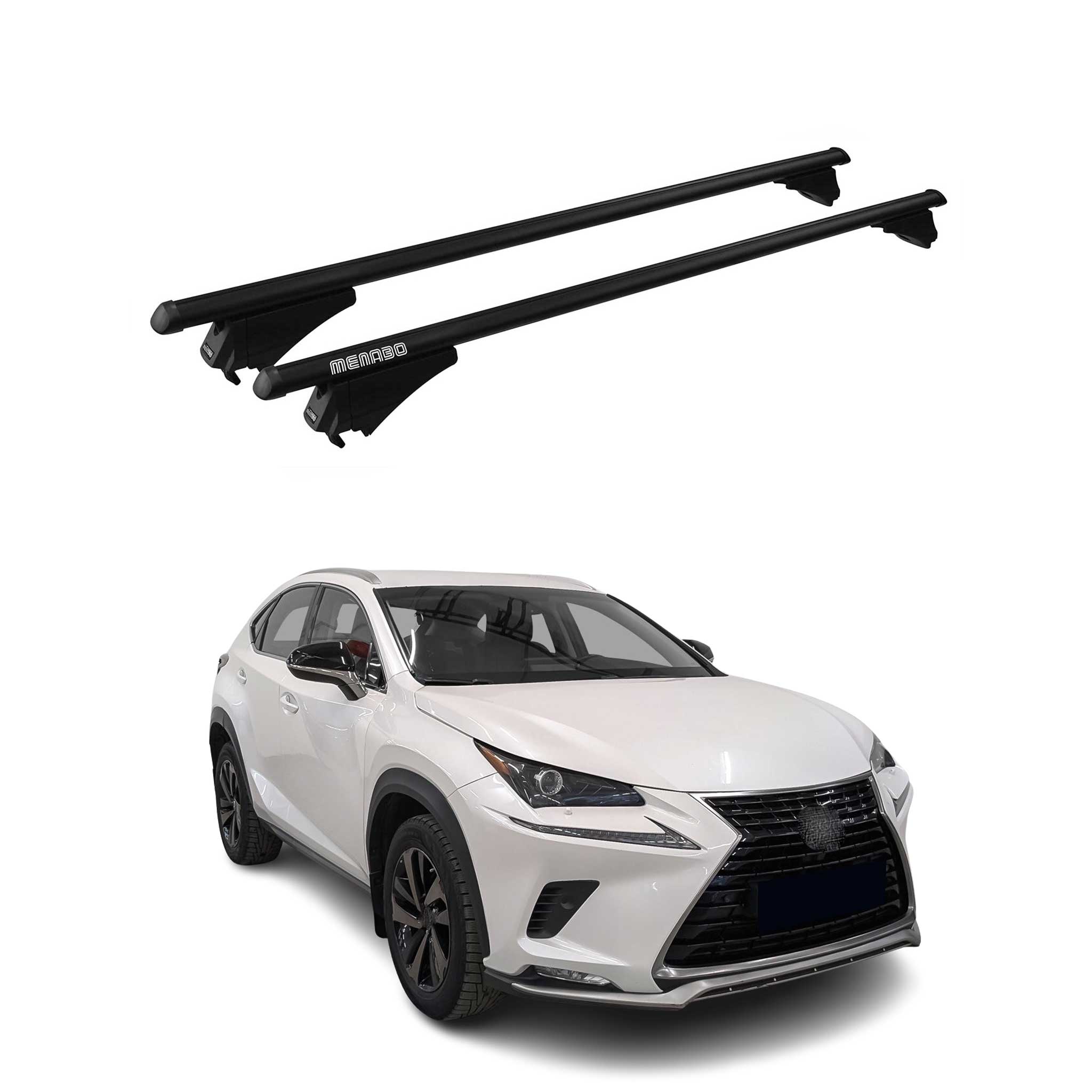 2015-2021 Lexus NX Roof Rack Cross Bars Black