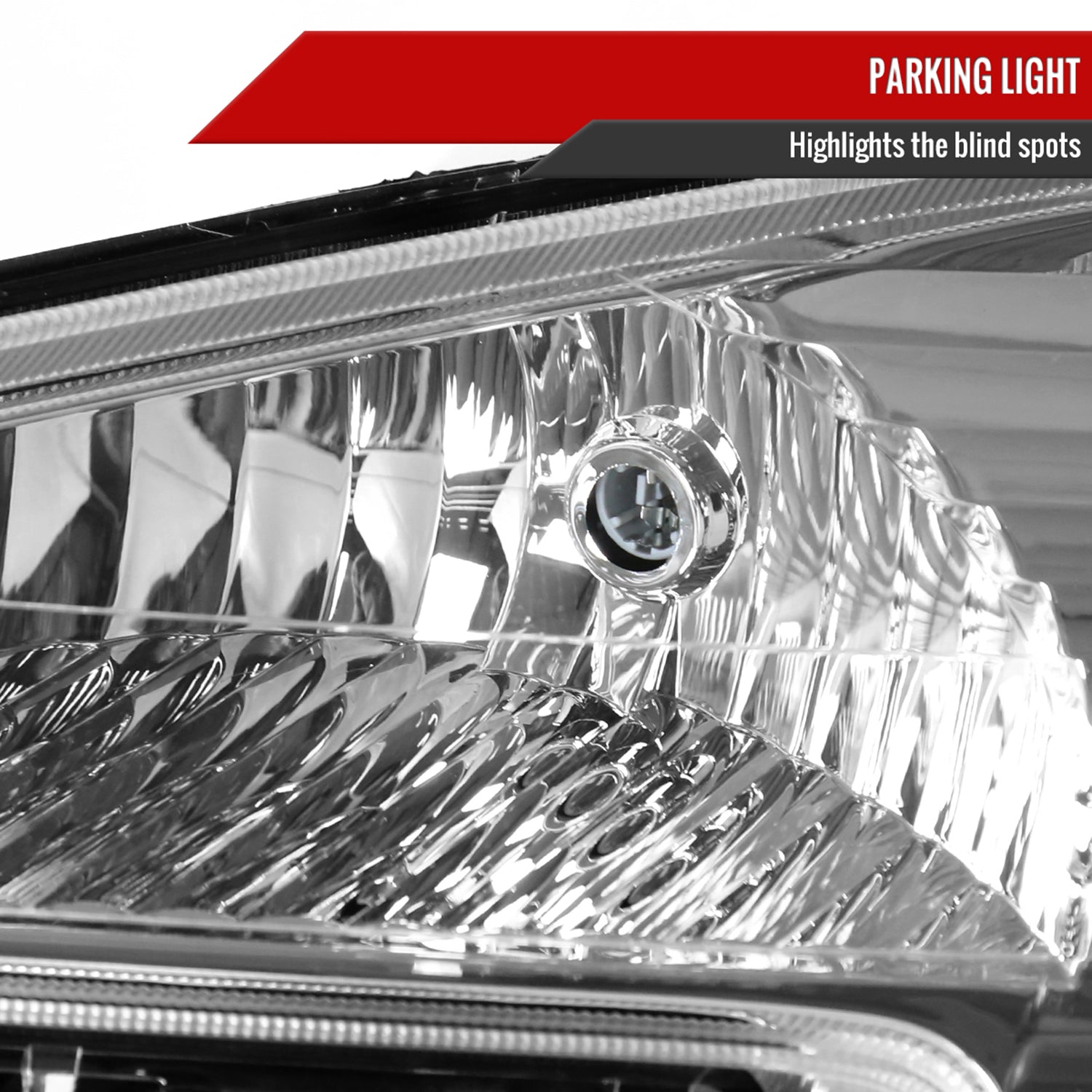 2005-2009 Chevy Equinox Factory Headlights w/Amber Reflector Chrome/Clear