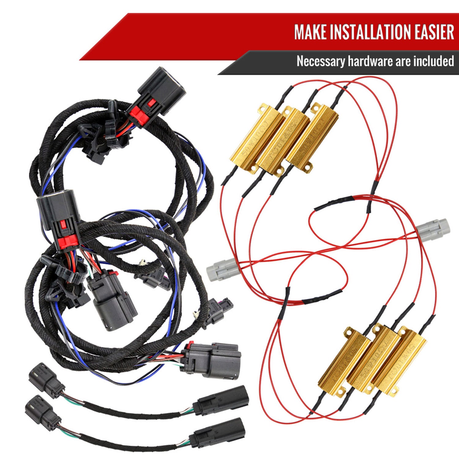 2019-2023 Chevy Silverado 1500/2500HD/3500HD LED Tail Lights Matt Black/Smoke