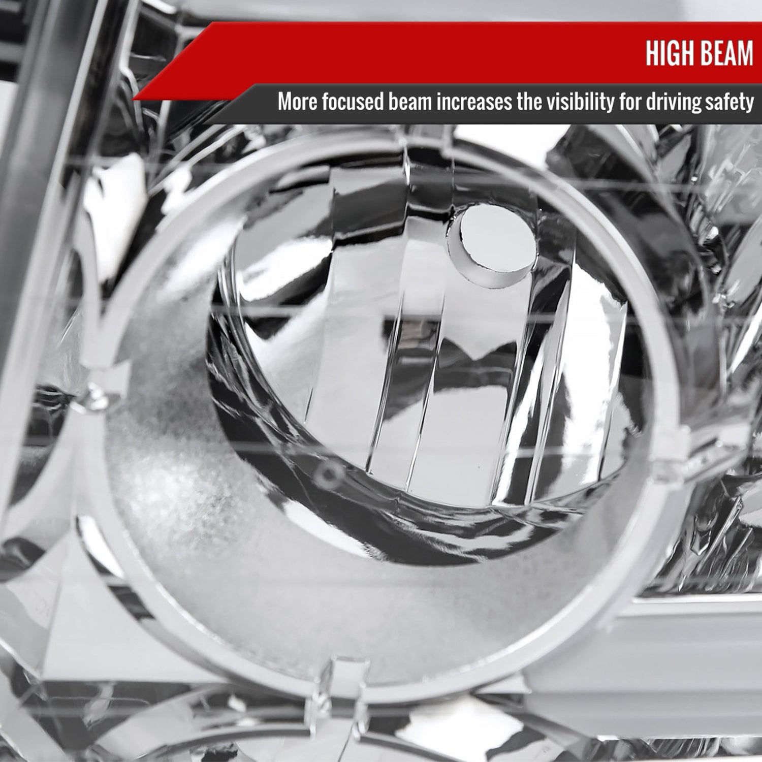 2004-2015 Nissan Titan / 04-2007 Armada LED Bar Factory Headlights Chrome/Clear