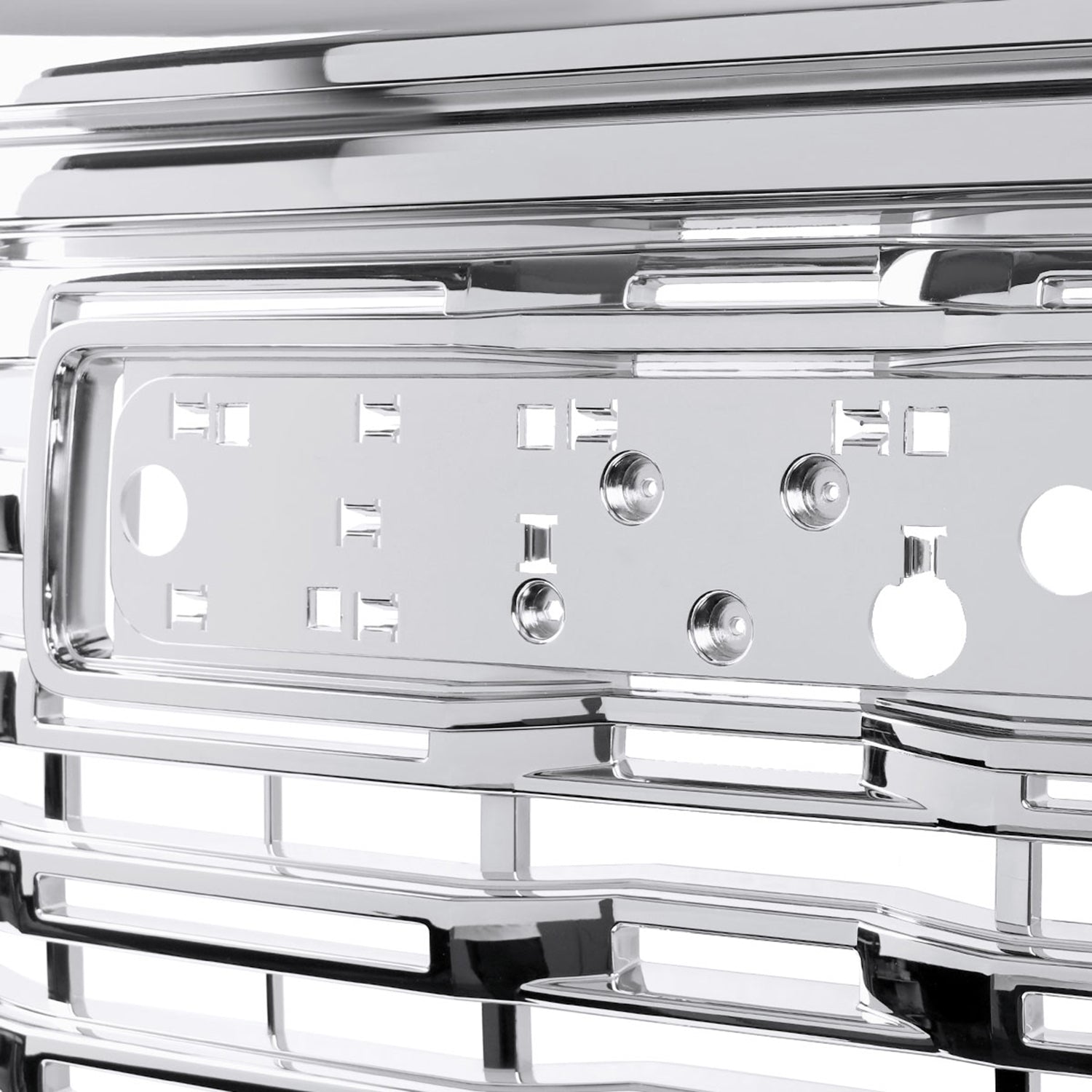 2022-2024 GMC Sierra 1500 Chrome Denali Style Front Upper Mesh Hood Grille