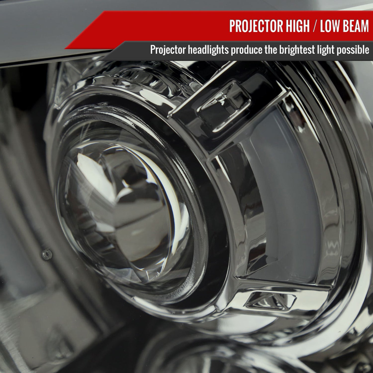 2004-2008 Ford F-150/06-2008 Lincoln Mark LT Projector Headlights LED Bar Smoke