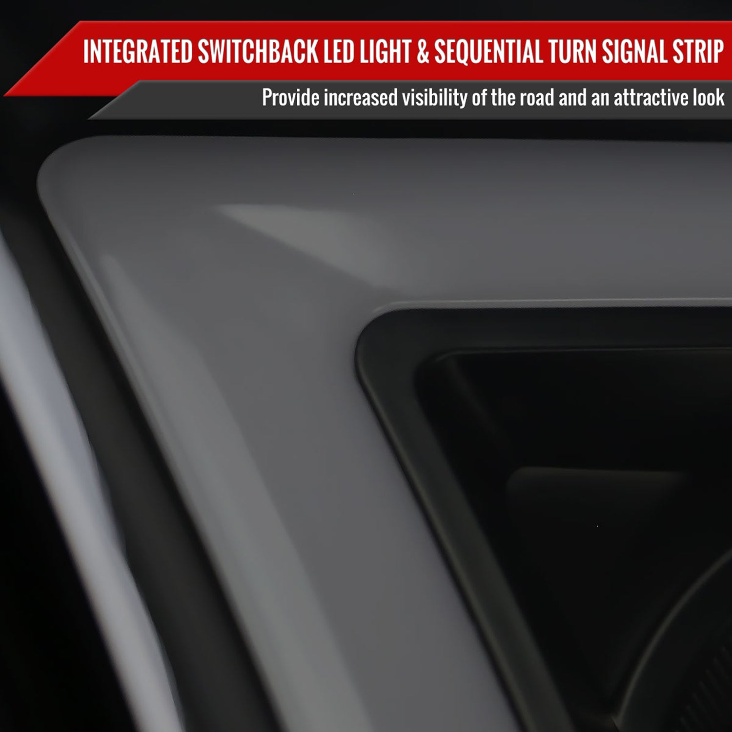 2009-2018 Dodge RAM 1500 / RAM 2500 3500 LED C-Bar Headlights Smoke