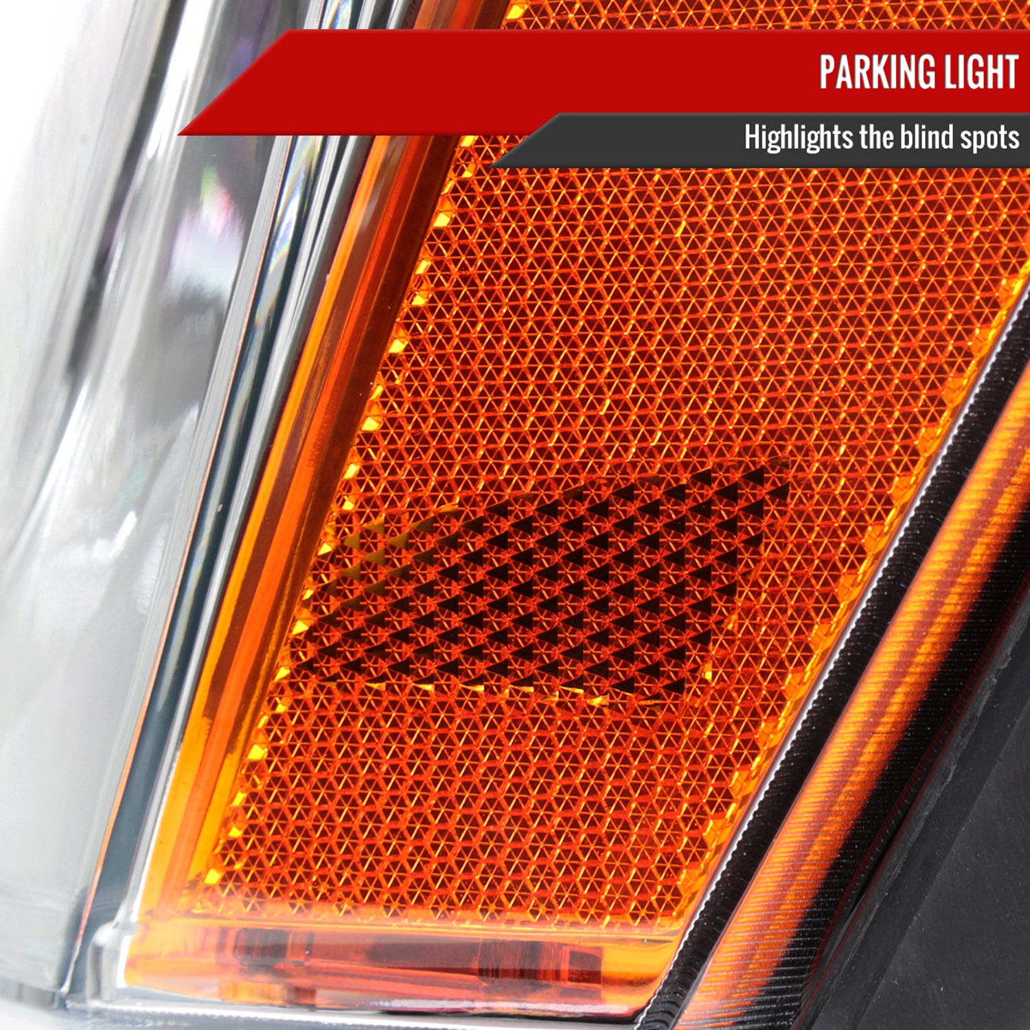 2005-2007 Jeep Grand Cherokee Factory Style Headlights Chrome/Clear Lens