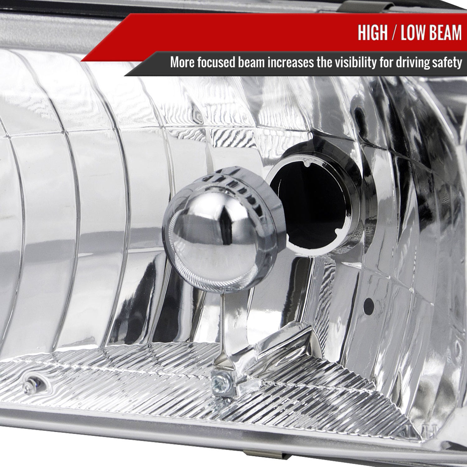 1991-1996 Chevy Caprice / Impala Factory Headlights Corner Signal Chrome