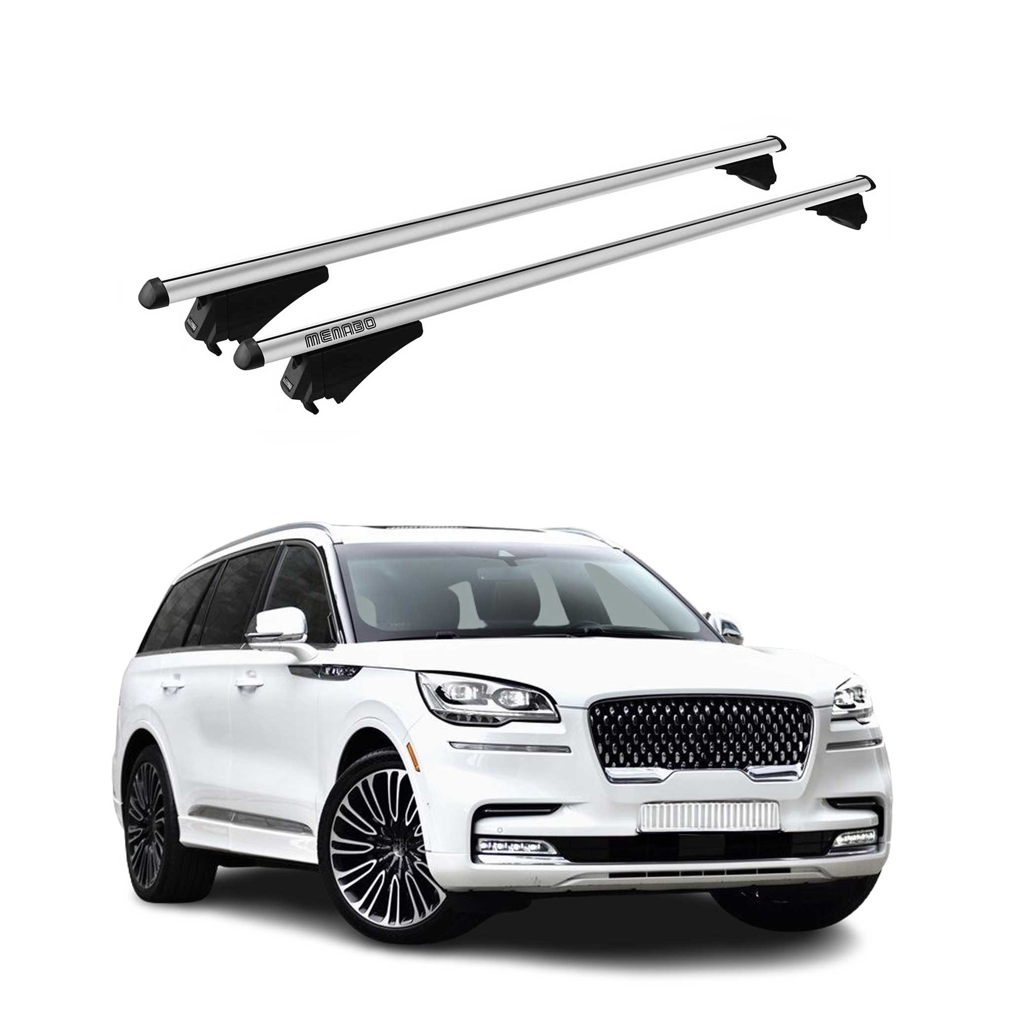 2020-2025 Lincoln Aviator Roof Rack Cross Bars Silver