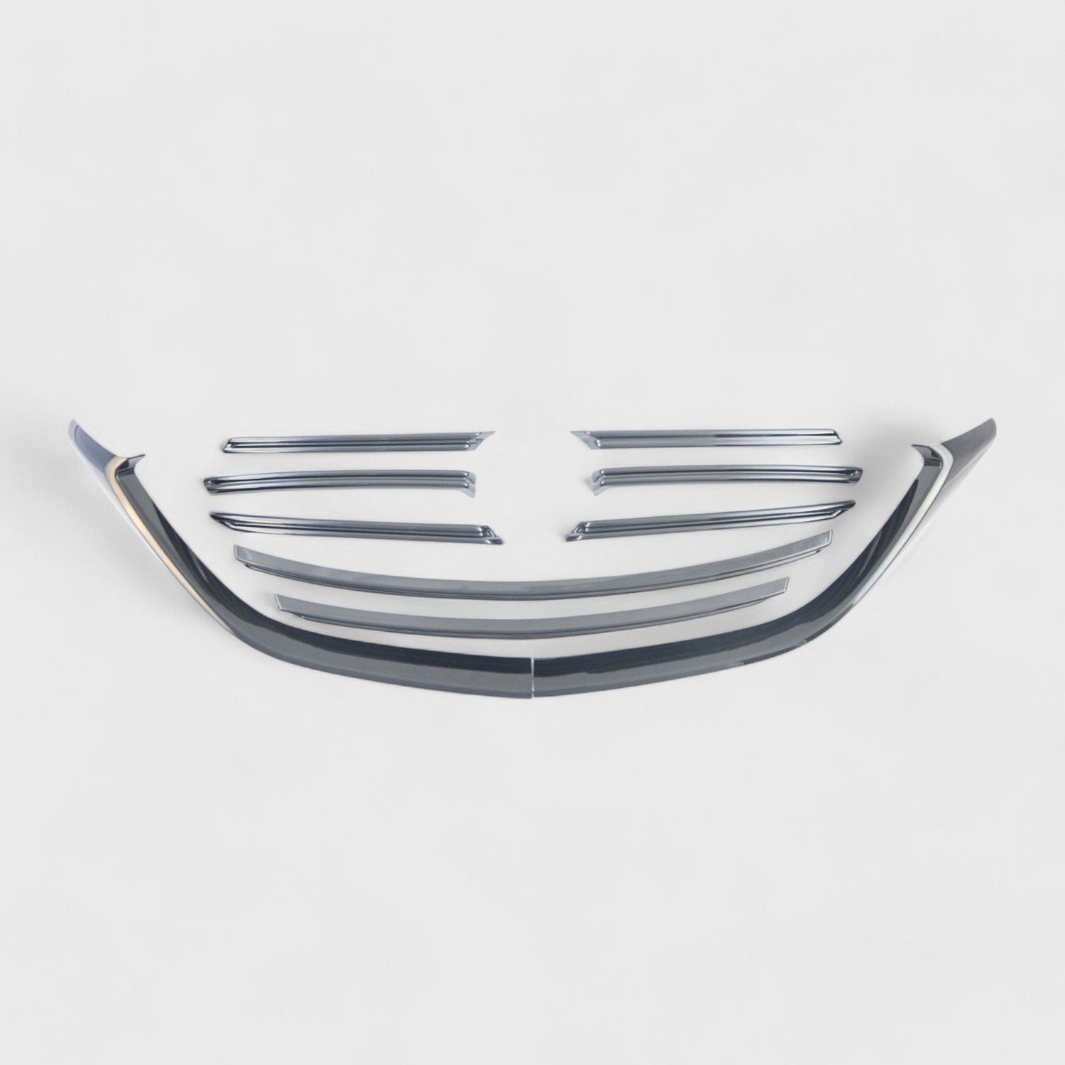 2016-2023 Mazda CX-9 Grille Overlay Gloss Black 10Pcs ABS Plastic