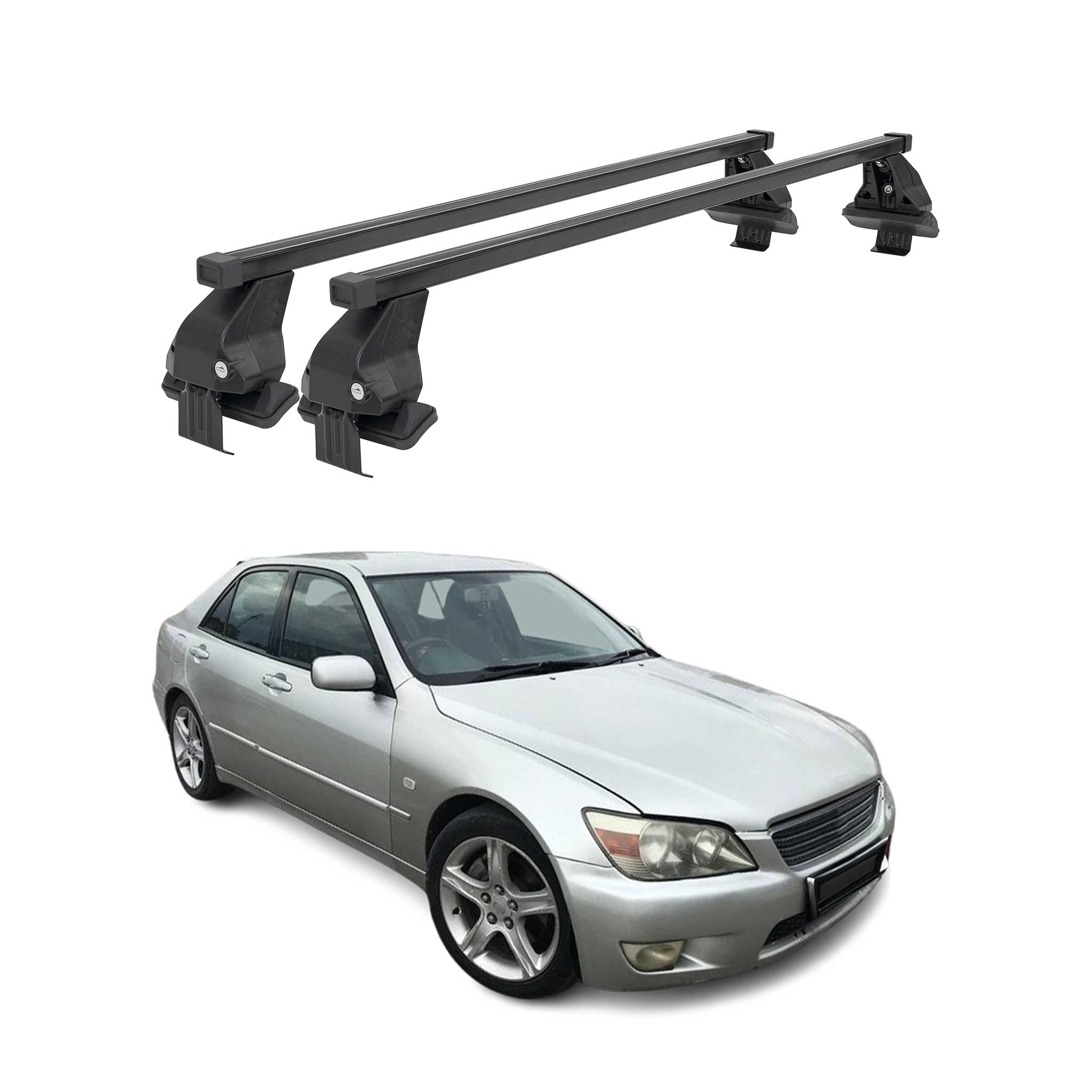 2001-2005 Lexus IS Roof Rack Cross Bars Black