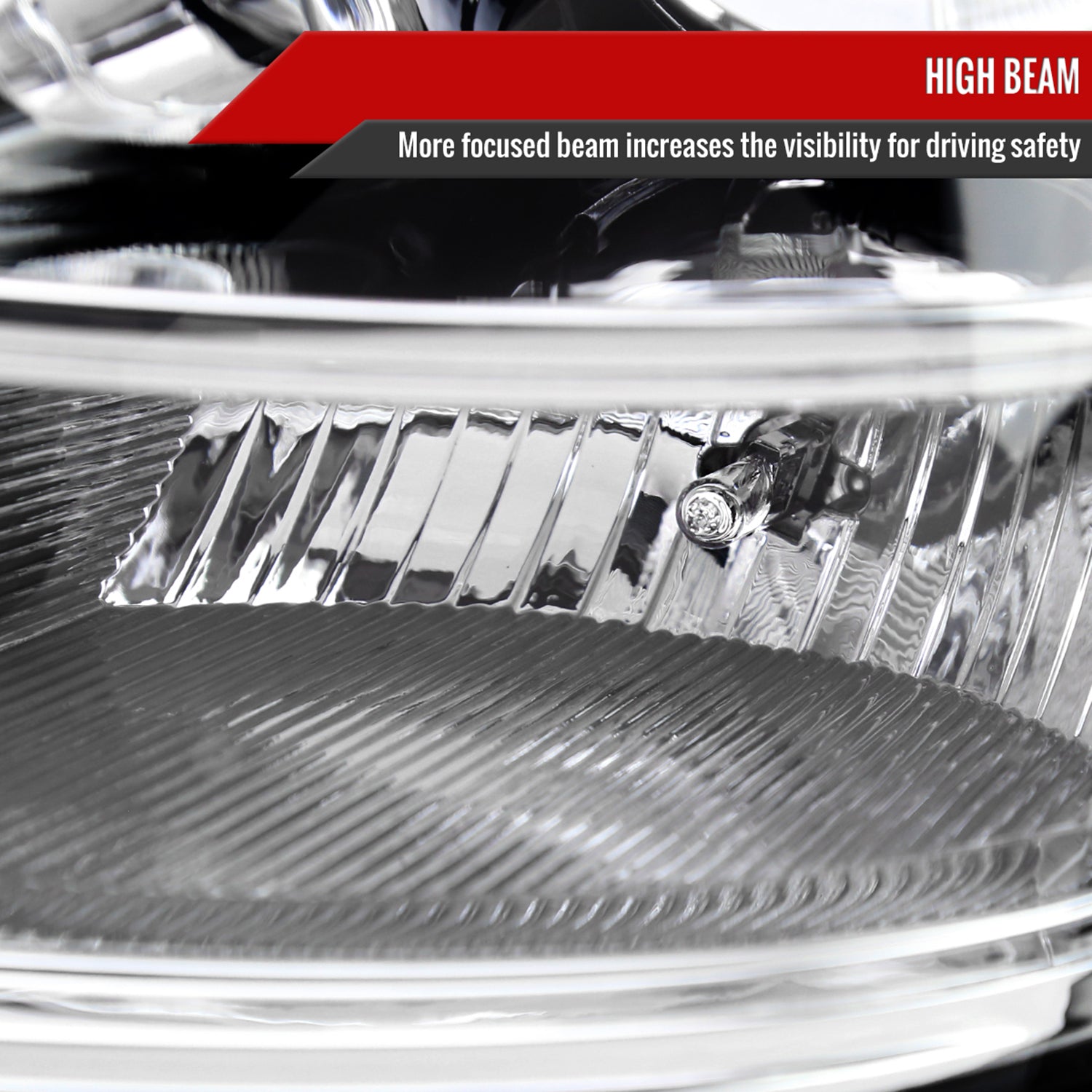 2003-2007 Cadillac CTS Halo LED Turn Signal Projector Headlights Chrome