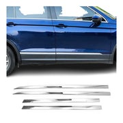 2018-2022 VW Tiguan SWB Side Door Molding Trim Skirt Garnish Stainless Steel