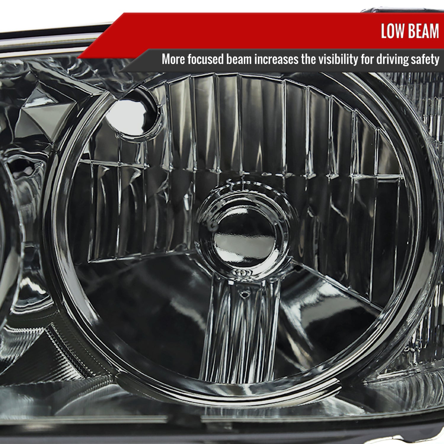 2001-2005 Lexus IS300 Factory Style Crystal Headlights Chrome/Smoke Lens