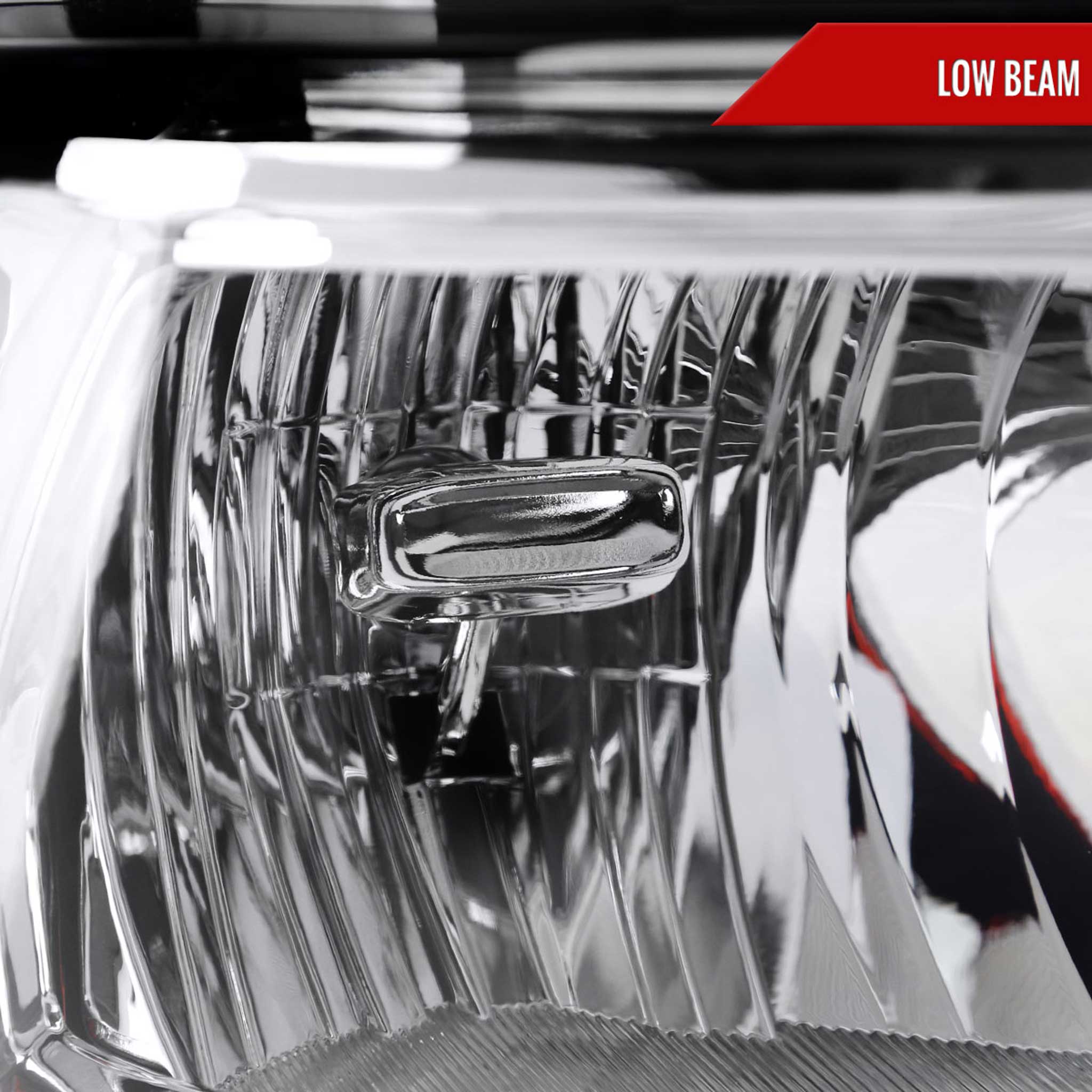 For Dodge RAM 2500 3500 2019-2024 Factory Style Crystal Headlight Passenger Side Only Chrome Housing Clear Lens